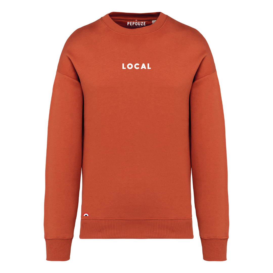 Sweat Adulte Local Bronze Blanc