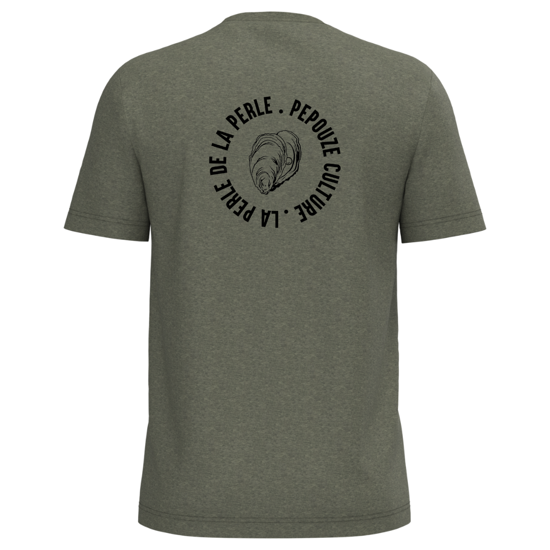 Tee-Shirt Adulte La Perle Kaki Noir