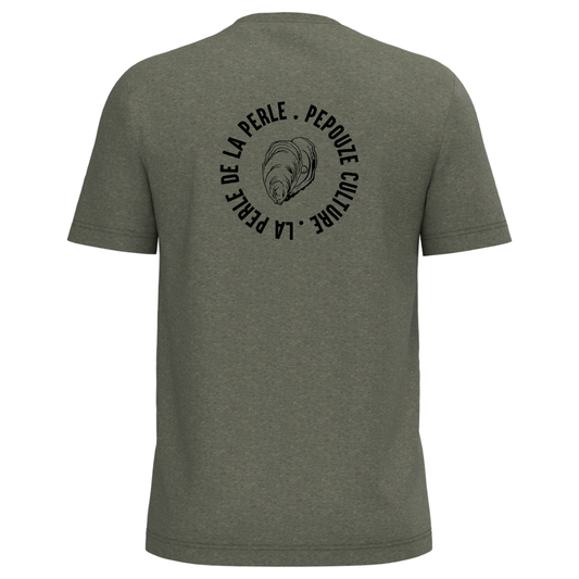 Tee-Shirt Adulte La Perle Kaki Noir