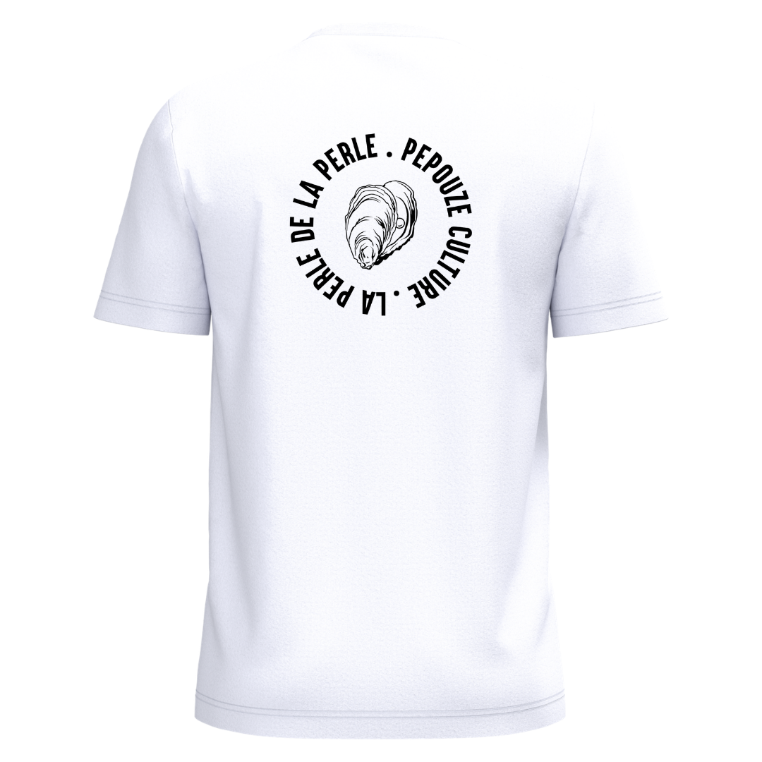 Tee-Shirt Adulte La Perle Blanc Noir