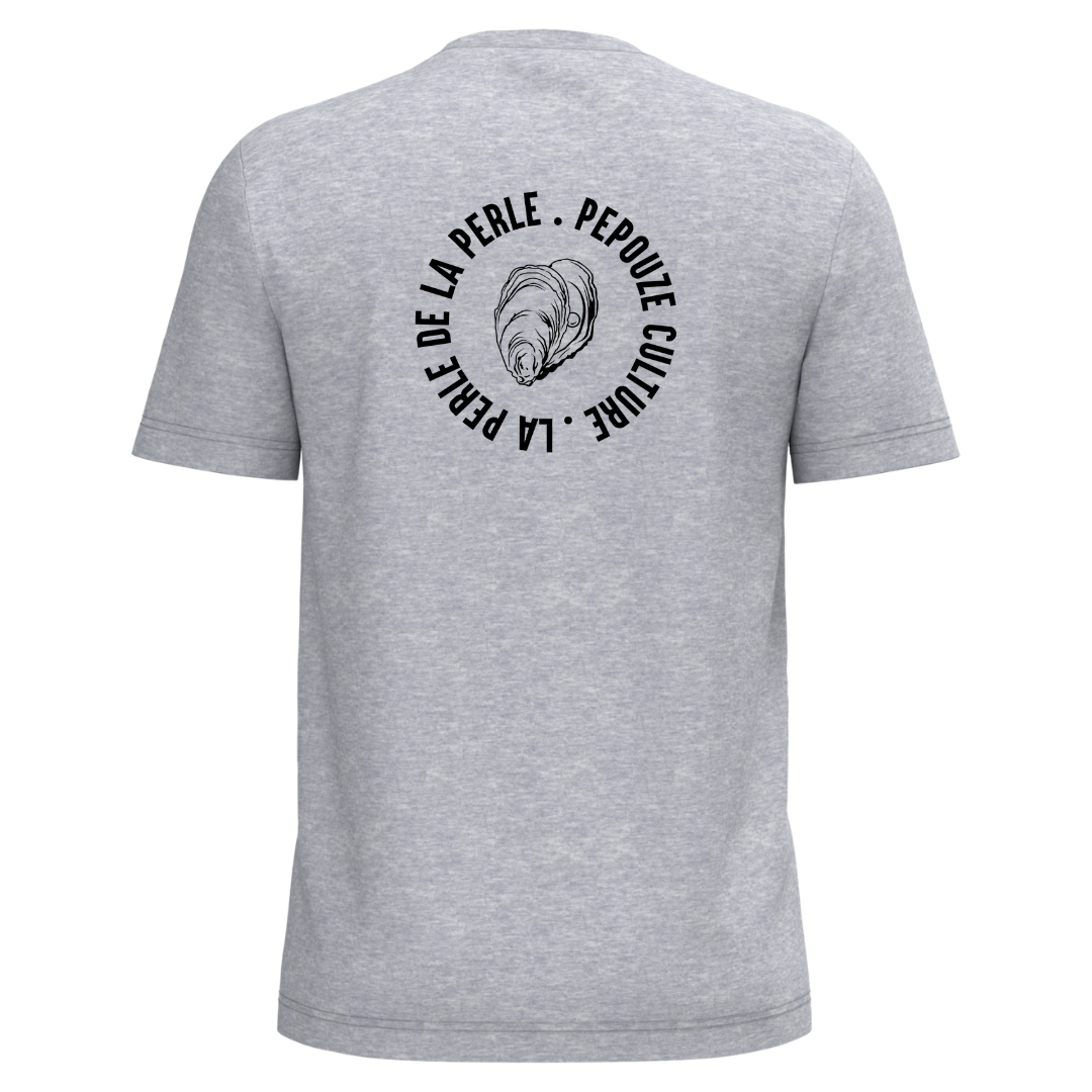 Tee-Shirt Adulte La Perle Gris Noir