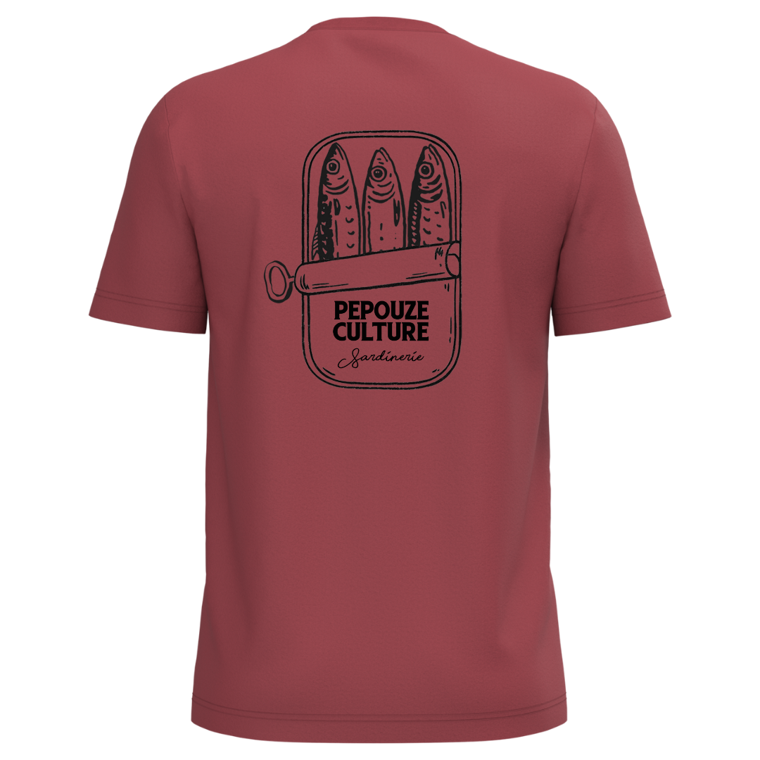 Tee-Shirt Adulte Sardinerie Terracotta Noir