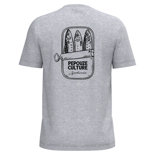 Tee-Shirt Adulte Sardinerie Gris Noir