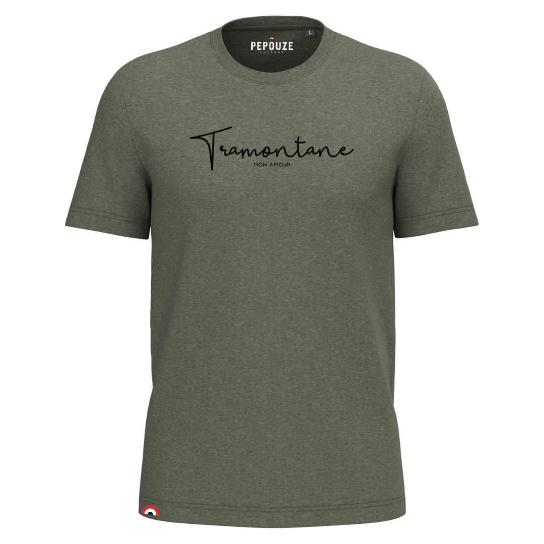 Tee-Shirt Adulte Tramontane Kaki Noir