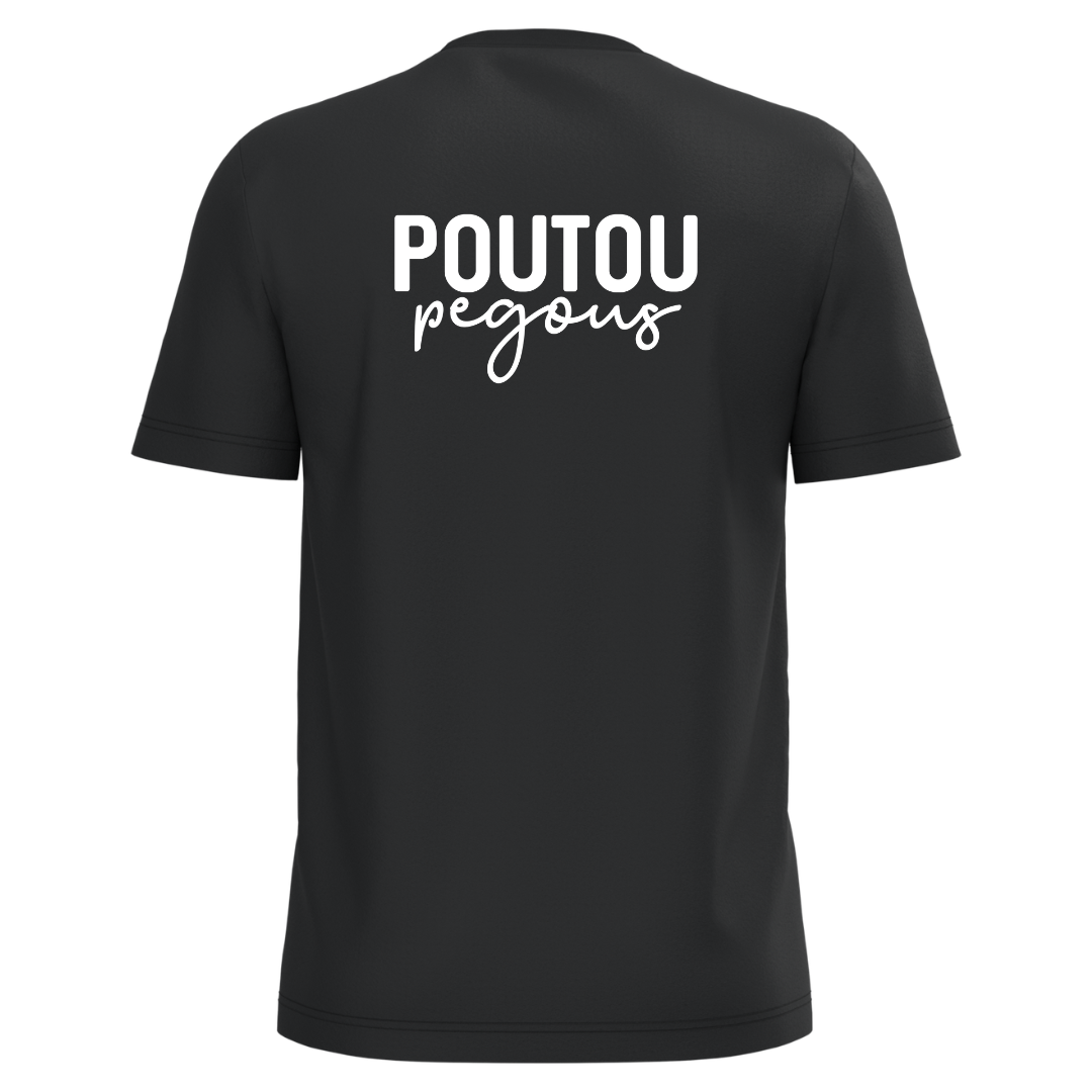 Tee-Shirt Adulte Poutou Pegous Noir Blanc