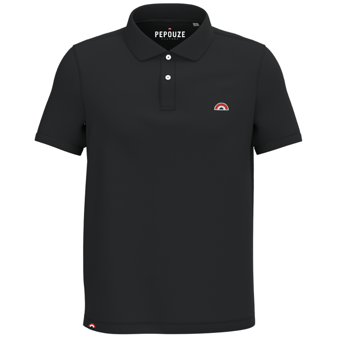 Polo Homme Arc en Ciel Noir