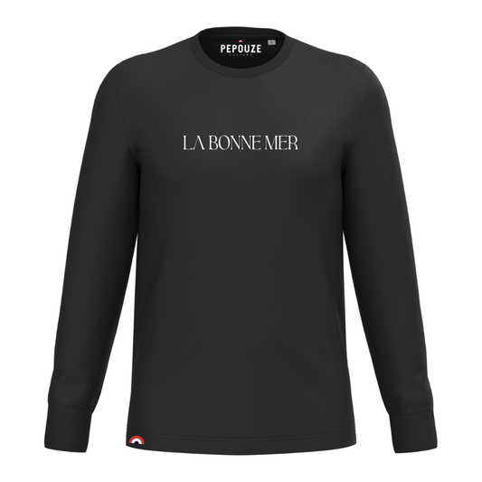 Tee-Shirt Manches Longues Adulte La Bonne Mer Noir