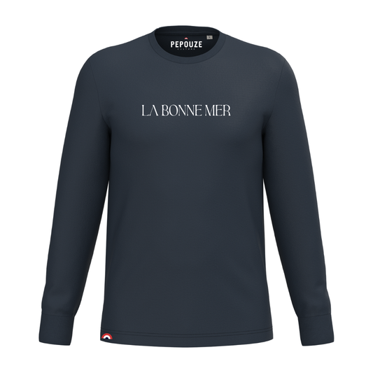Tee-Shirt Manches Longues Adulte La Bonne Mer Bleu