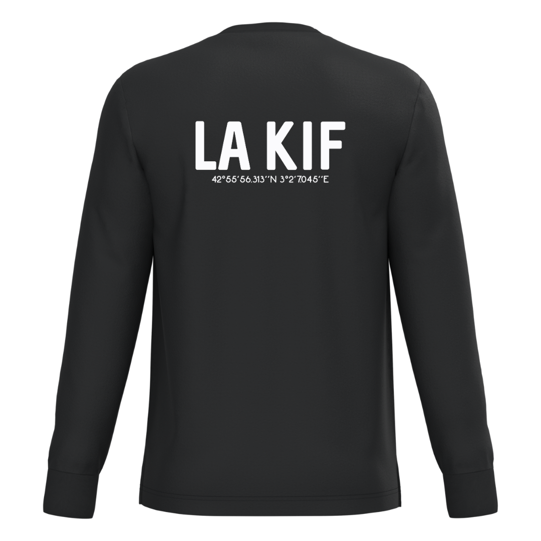 Tee-Shirt Manches Longues Adulte La KIF Noir