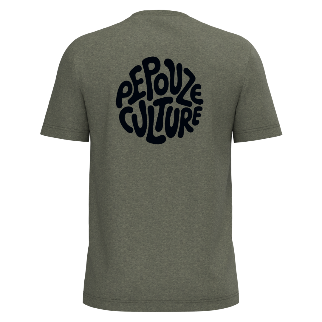 Tee-Shirt Adulte Pepouze Culture Kaki Noir