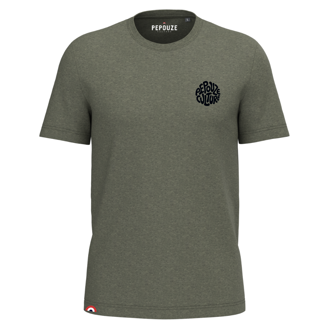 Tee-Shirt Adulte Pepouze Culture Kaki Noir