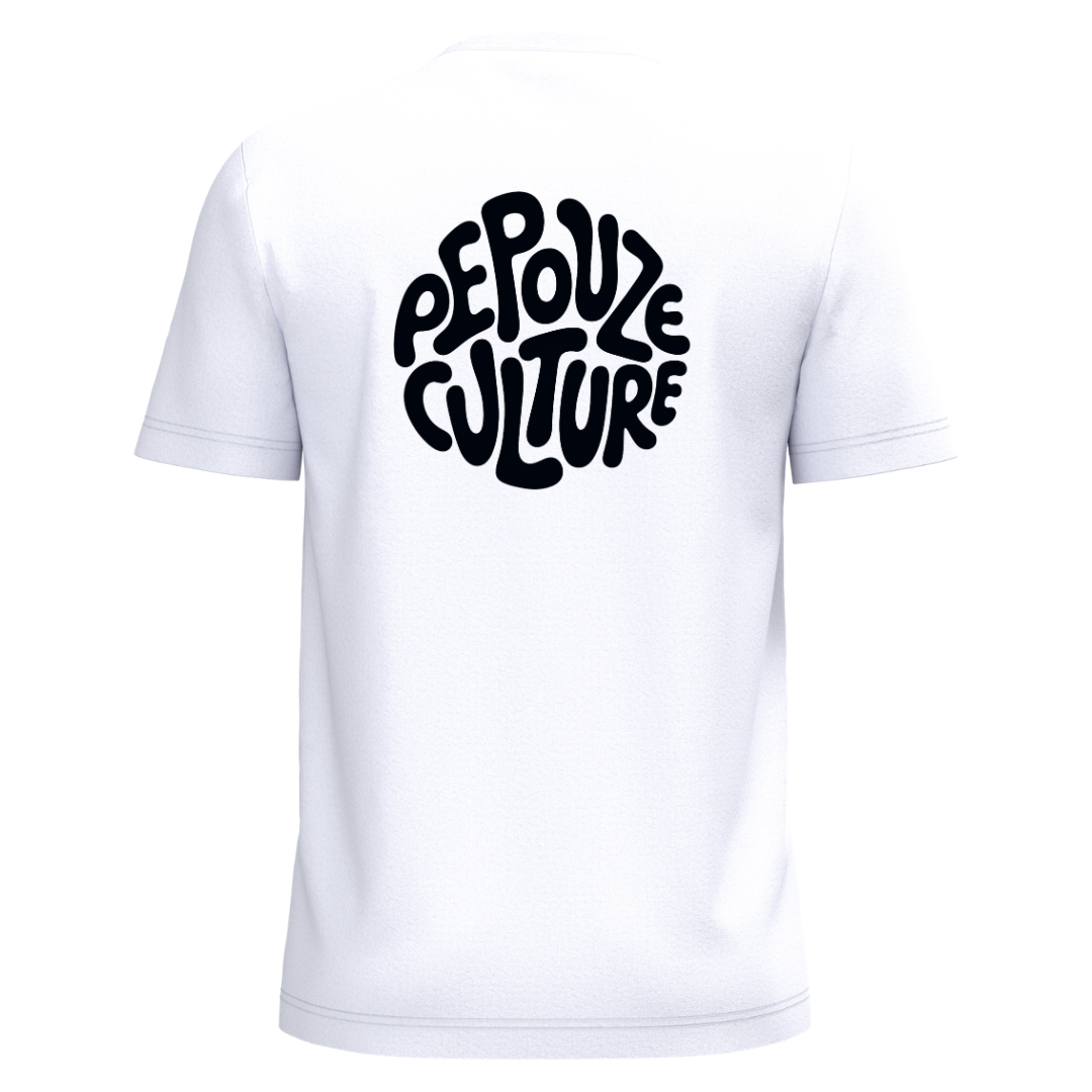 Tee-Shirt Adulte Pepouze Culture Blanc Noir