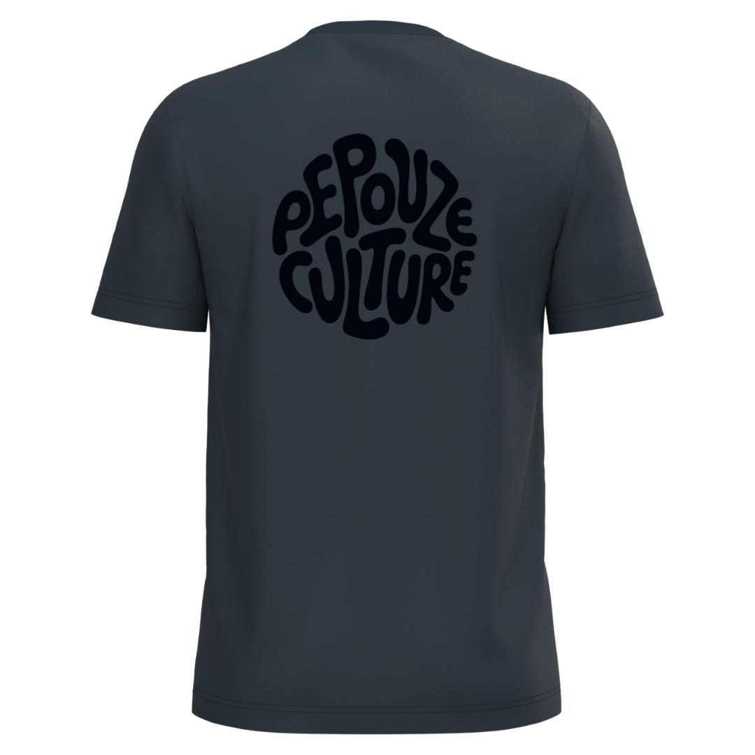 Tee-Shirt Adulte Pepouze Culture Bleu Noir