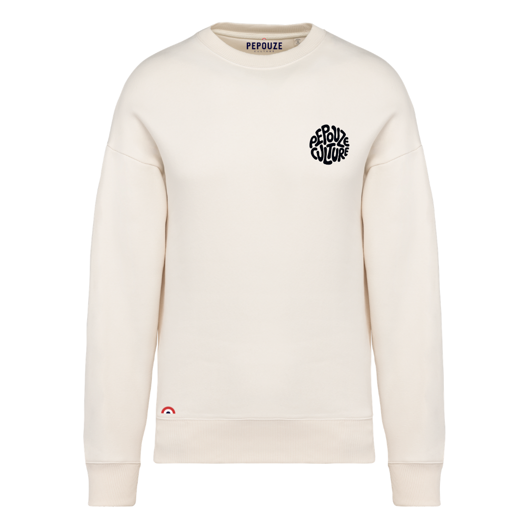 Sweat Adulte Pepouze Culture Ivoire Noir