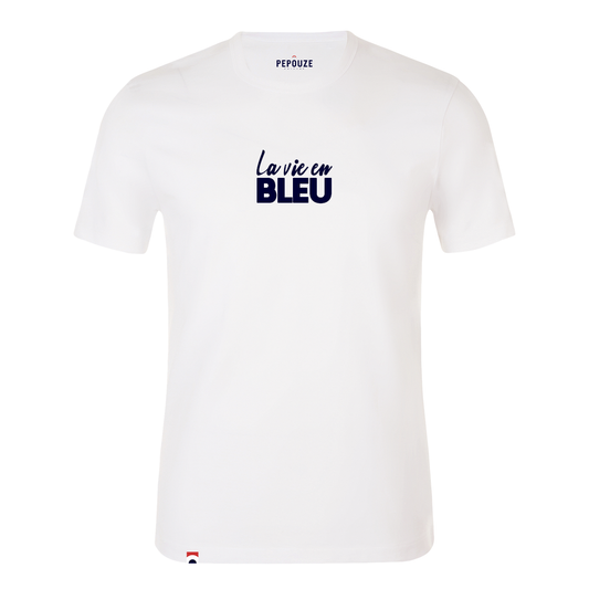 Tee-Shirt Enfant La Vie en Bleu Blanc Bleu