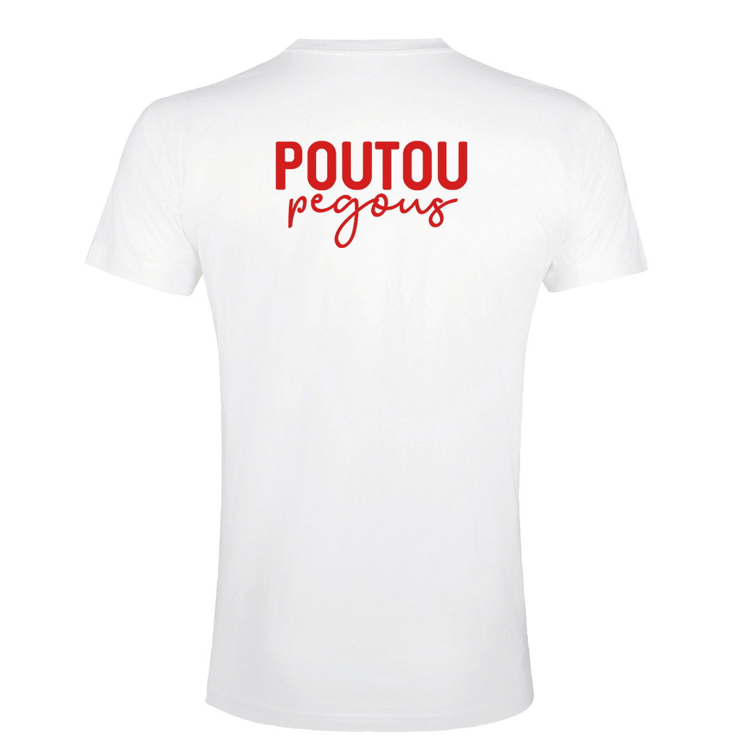 Tee-Shirt Enfant Poutou Pegous Blanc Rouge