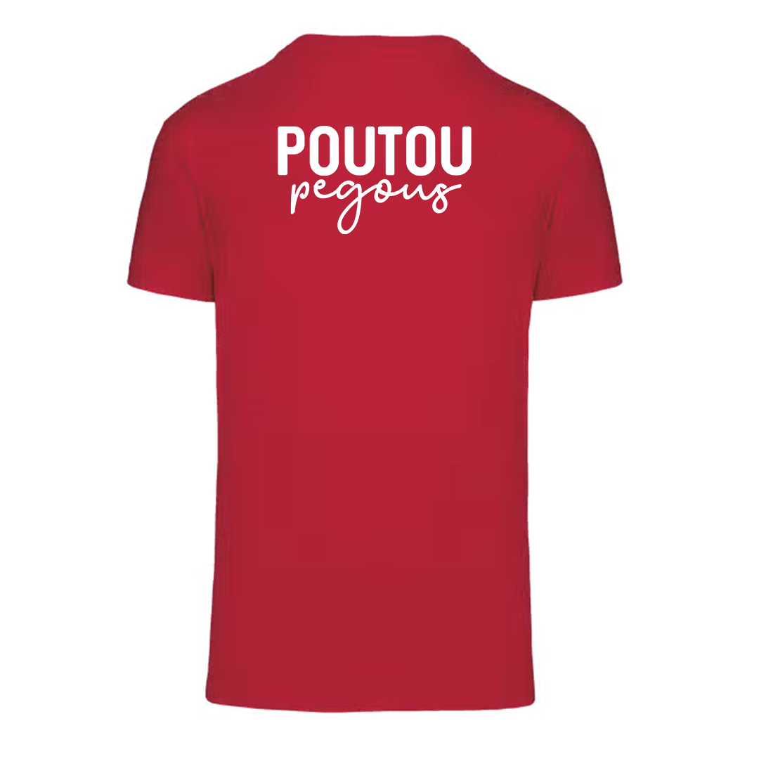 Tee-Shirt Enfant Poutou Pegous Rouge Blanc