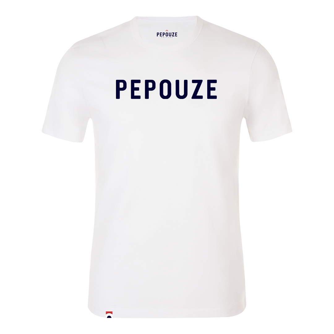 Tee-Shirt Adulte Pepouze Blanc Bleu