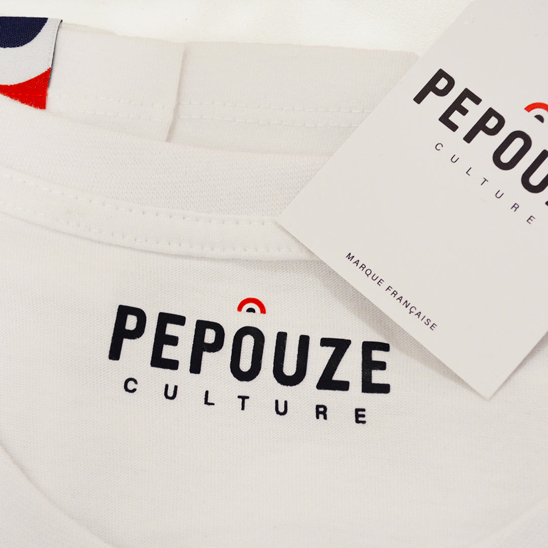 Tee-Shirt Adulte Pepouze Blanc Bleu