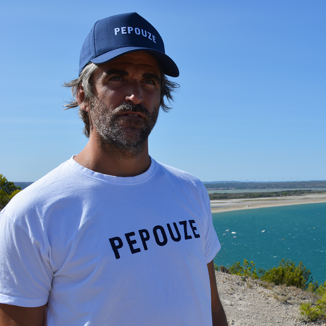 Tee-Shirt Adulte Pepouze Blanc Bleu
