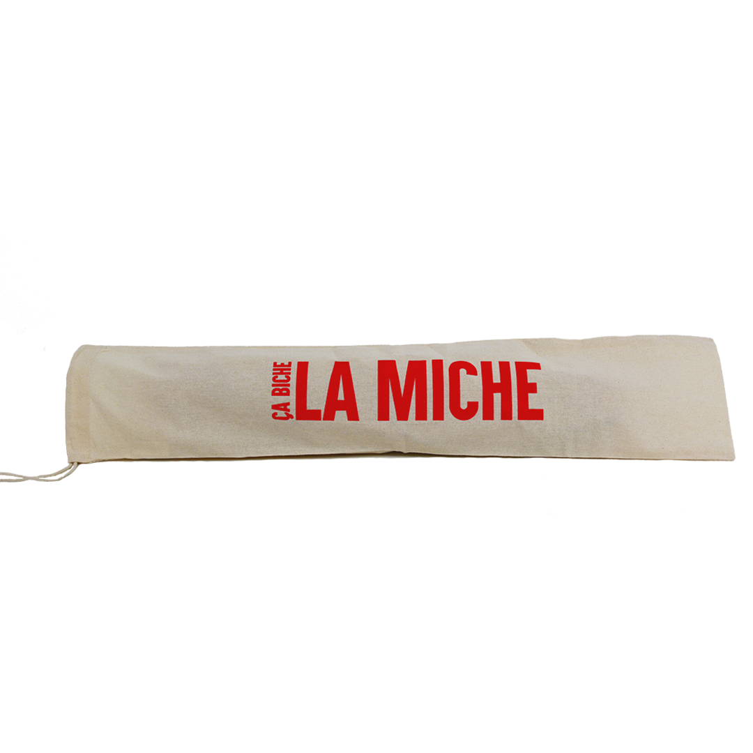 Sac à Pain Ça Biche la Miche Naturel Rouge