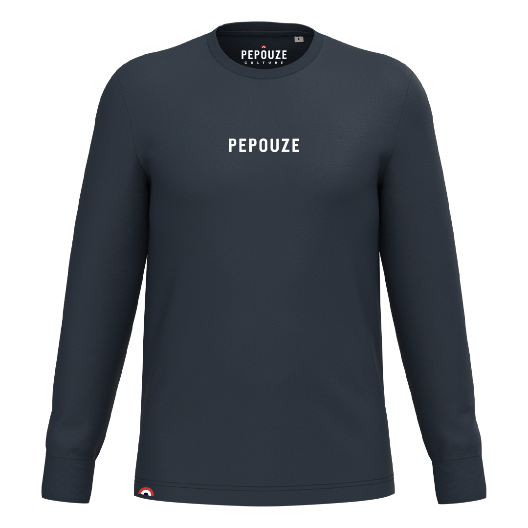 Tee-Shirt Manches Longues Adulte Pepouze Bleu Marine