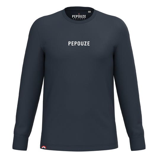 Tee-Shirt Manches Longues Adulte Pepouze Bleu Marine