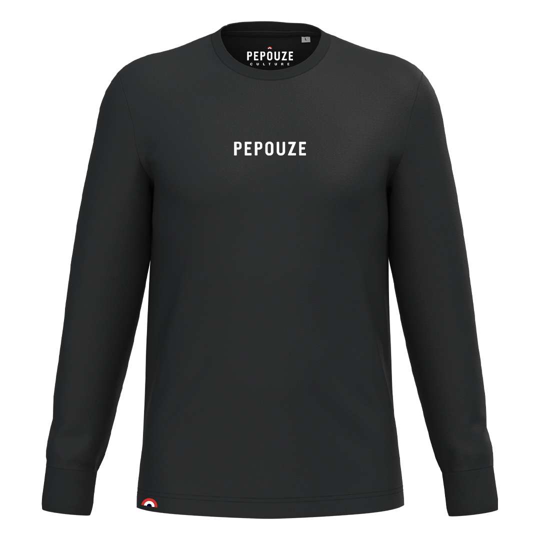 Tee-Shirt Manches Longues Adulte Pepouze Noir